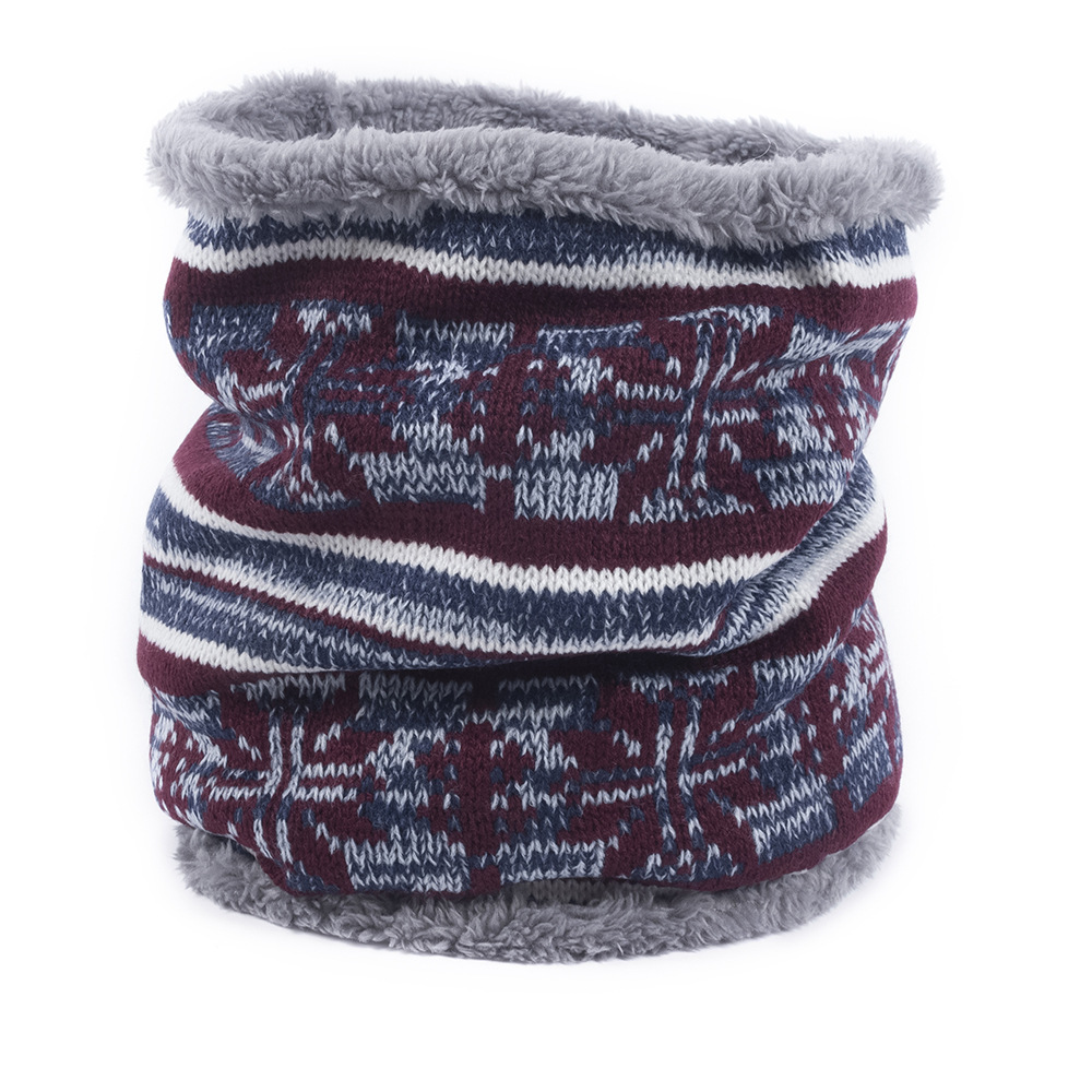 Infinity Scarf Knit - OVTRB Warm Gebreide Fleece Gevoerde Sjaals