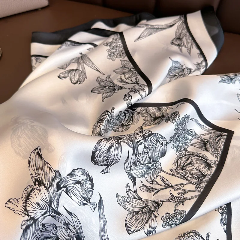 70*70Cm Luxe Bloemenprint Zijd - Head Wrap Turban recensie en prijs