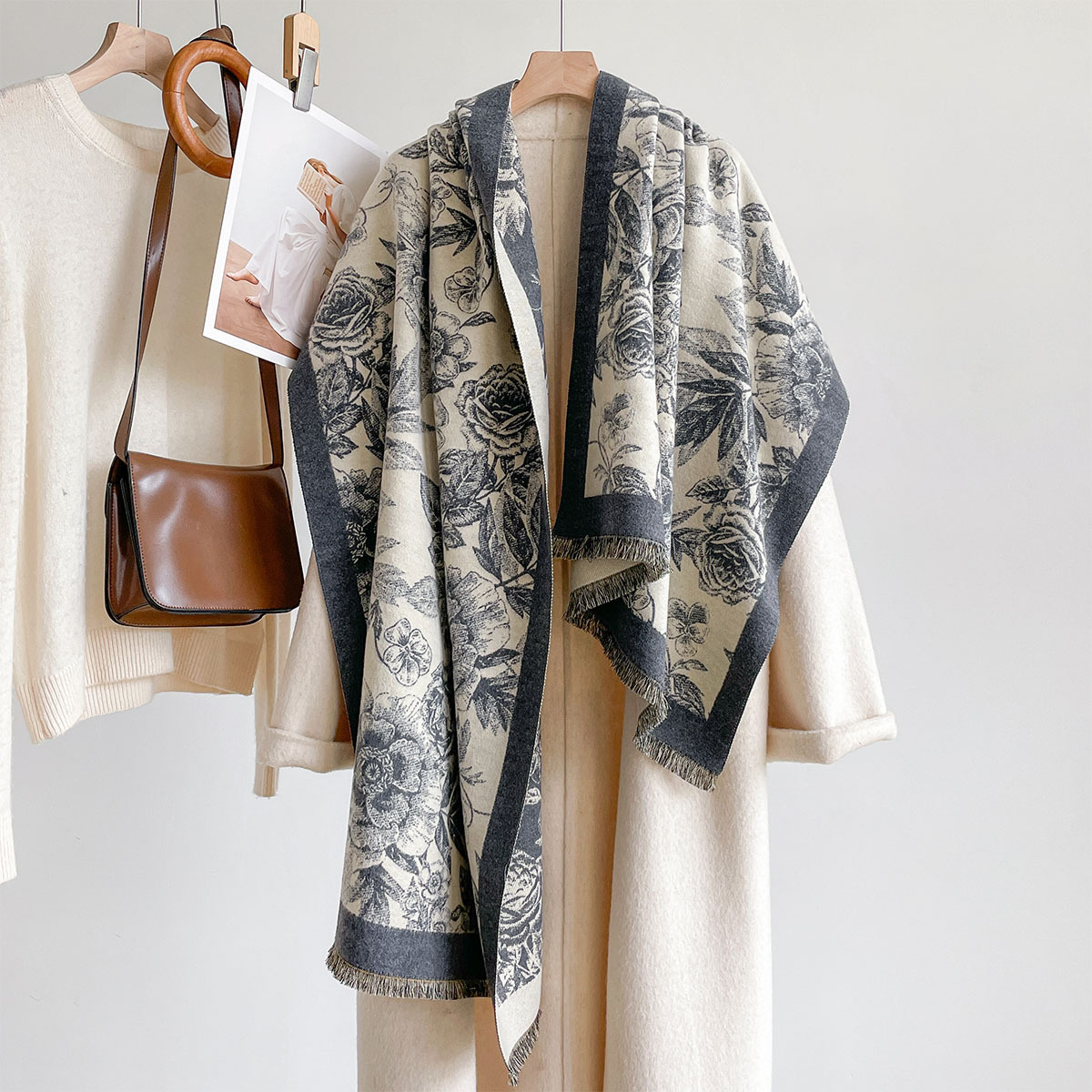Imitatie Kasjmier Sjaal Dames  - Pashmina Wrap Large recensie en prijs