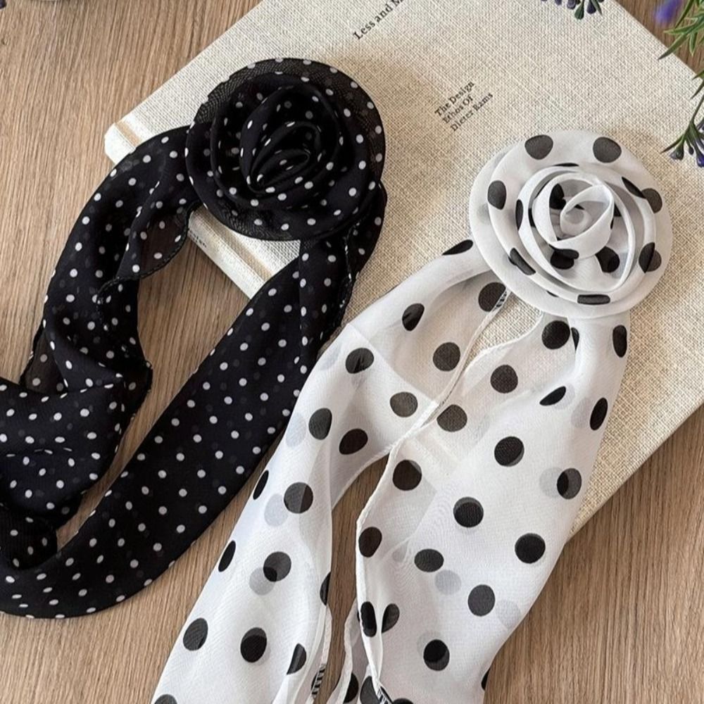 Nieuwe Afneembare Chiffon Lang - Ascot Neck Scarf recensie en prijs
