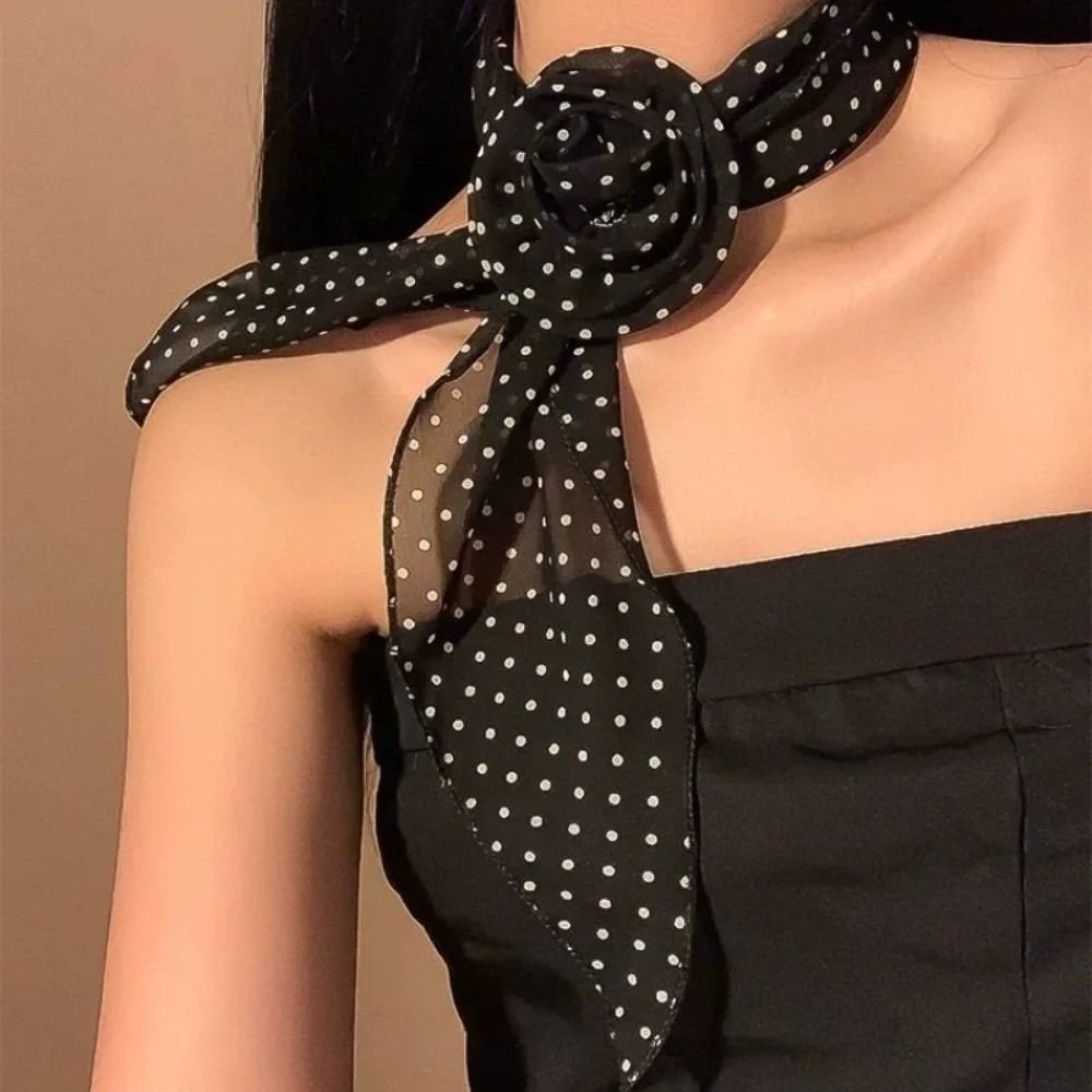 Nieuwe Afneembare Chiffon Lang - Ascot Neck Scarf recensie en prijs