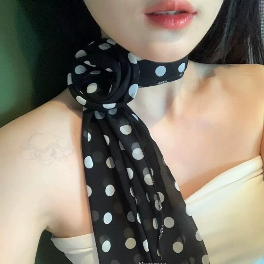 Nieuwe Afneembare Chiffon Lang - Ascot Neck Scarf recensie en prijs