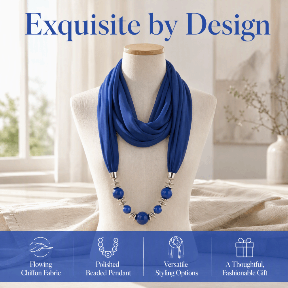 Nieuwe Chiffon Sjaal met Kraal - Infinity Scarf Knit recensie en prijs
