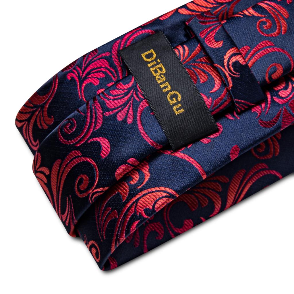 Luxe Rode Bloemen Blauw Zijden - Pocket Square Set recensie en prijs